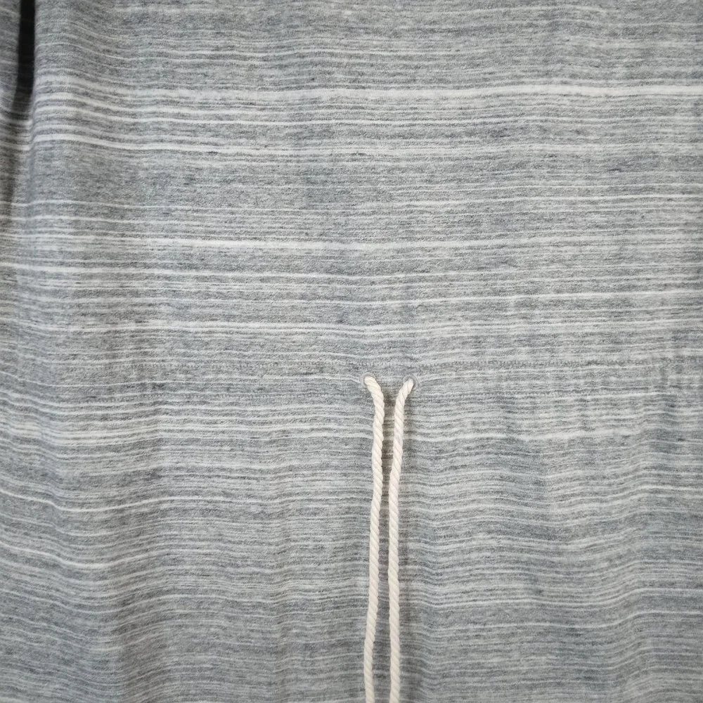 J. Crew Gray Drawstring Cord Waistband Cover Up Cotton Dress Size L